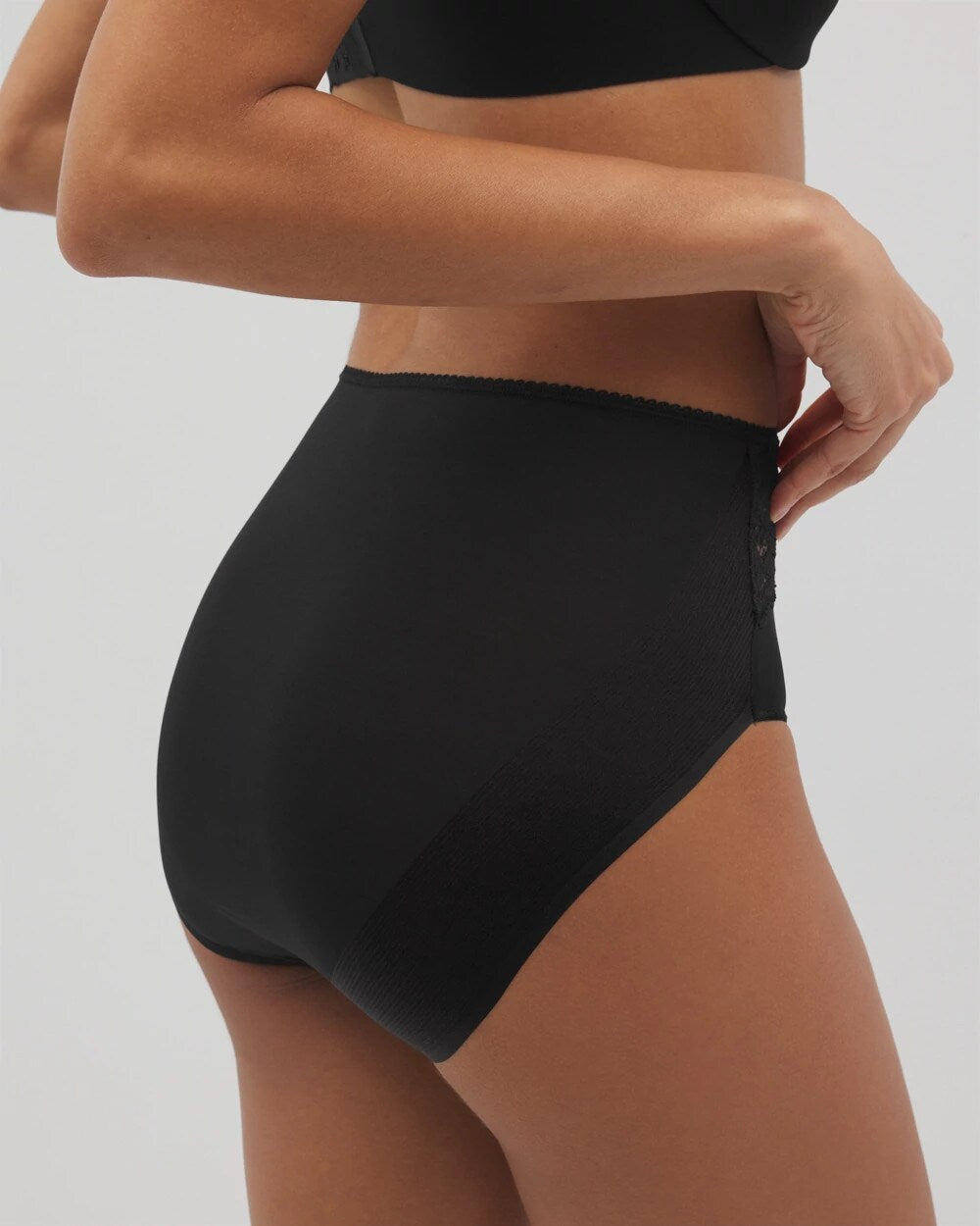 Soma Vanishing Edge Microfiber Modern Brief Panty with Lace