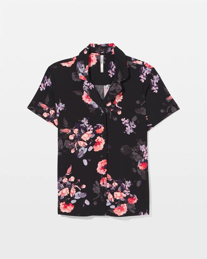 Soma Short Sleeve Notch Collar Pajama Top