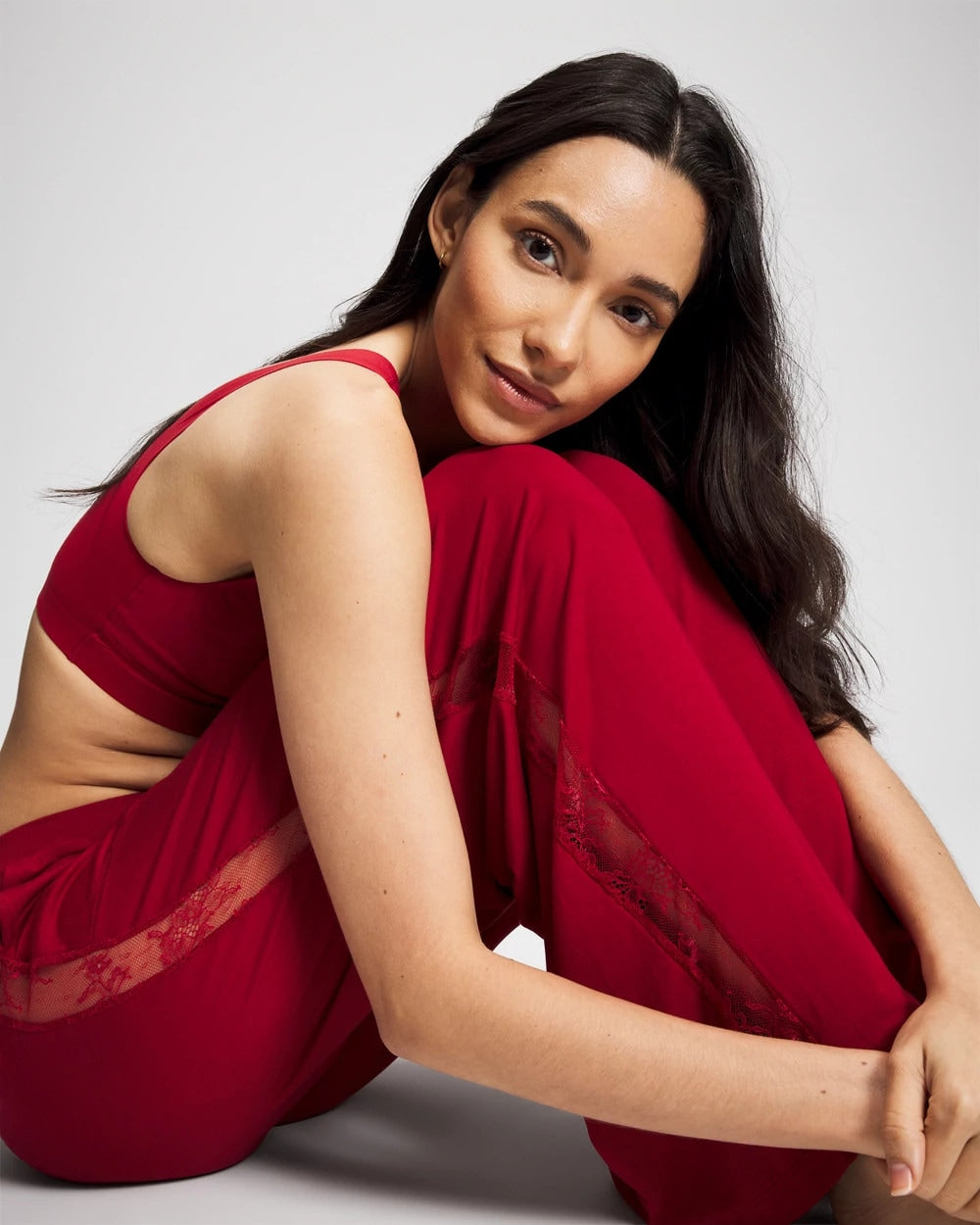 Soma Lace Relaxed Wide Leg Pajama Pant