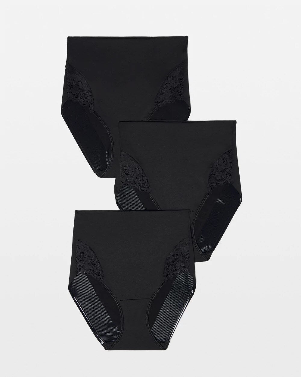 Soma Tummy High-Waist Brief Panty with Lace 3 Pack
