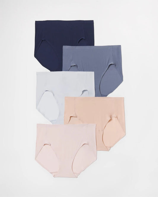 Soma Soft Stretch Modern Brief Panty 5 Pack