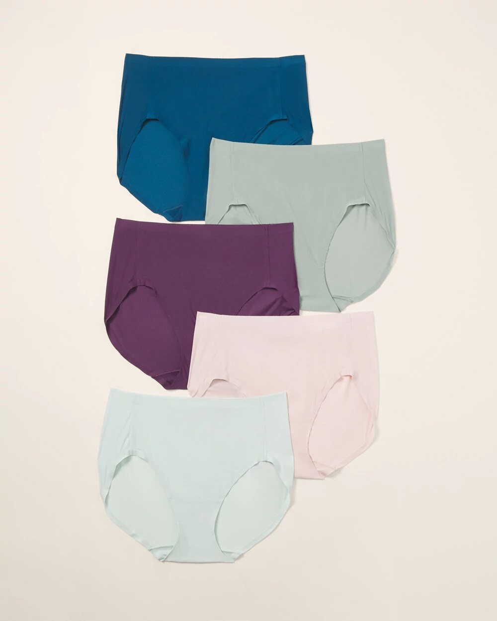 Soma Soft Stretch Modern Brief Panty 5 Pack