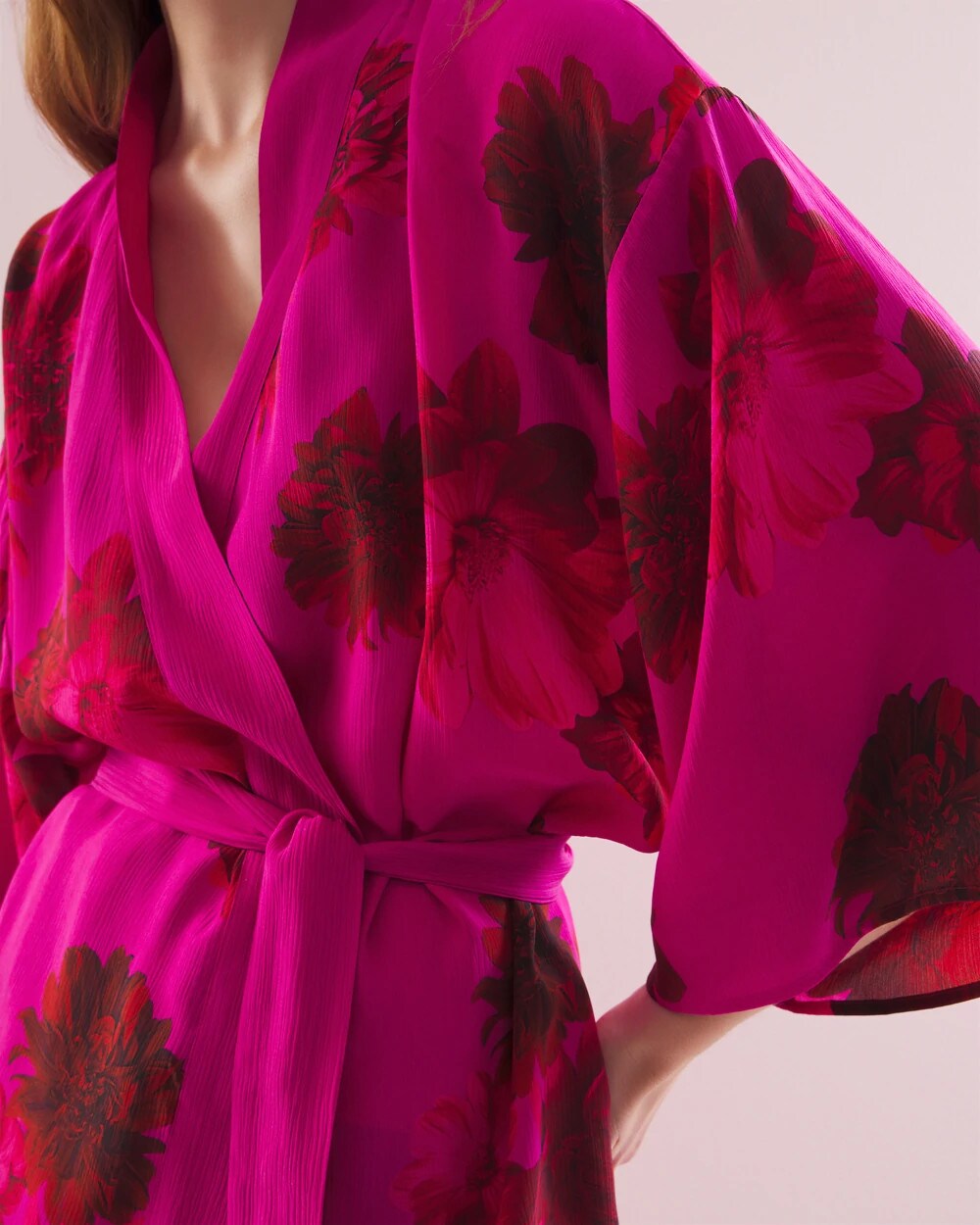 Soma Silk Chiffon Short Robe