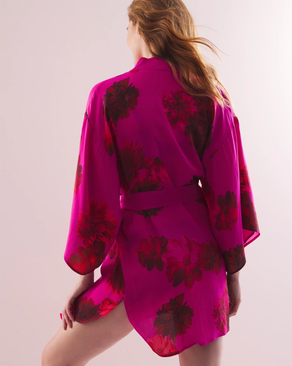 Soma Silk Chiffon Short Robe