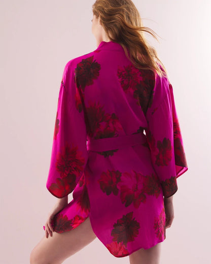 Soma Silk Chiffon Short Robe