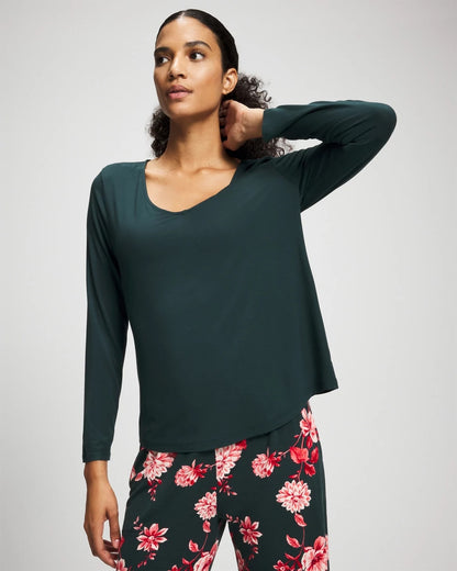 Soma Classic Long Sleeve Pajama Top