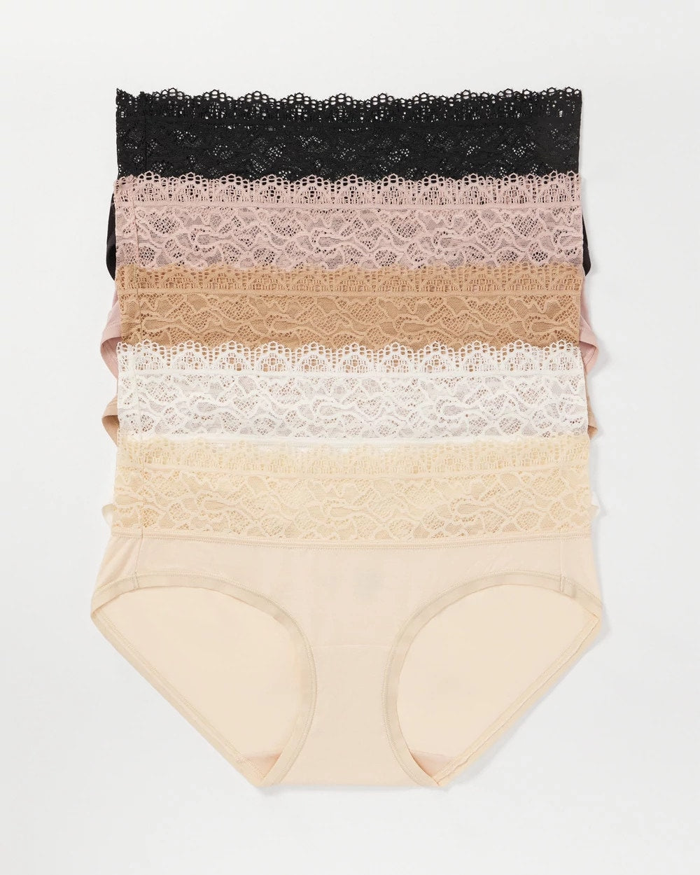 Soma Hipster Panty with Super Soft Enchanting Lace 5 pack