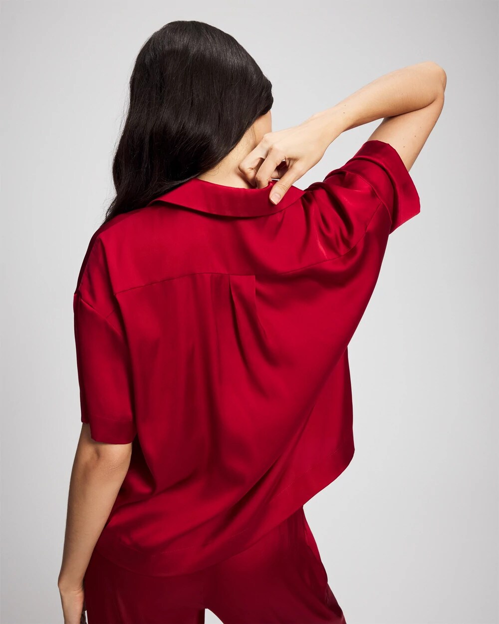Soma Short Sleeve Notch Collar Pajama Top