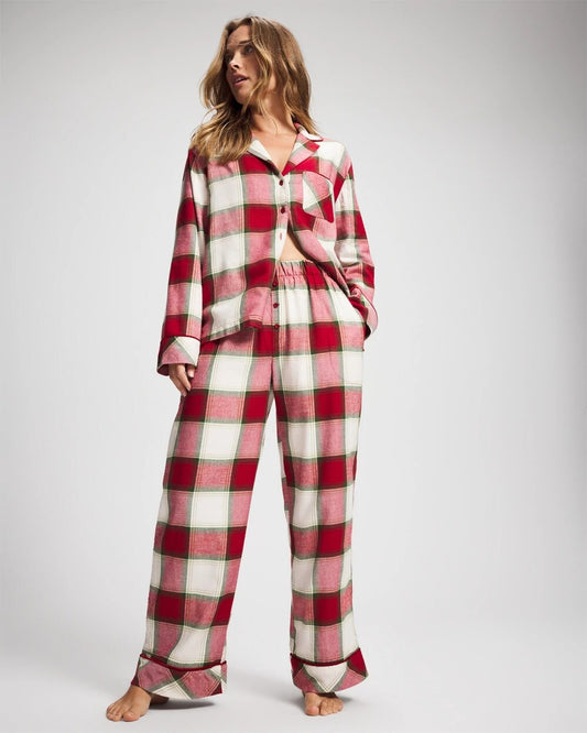 Soma Velvet Piped Relaxed Pajama Pant