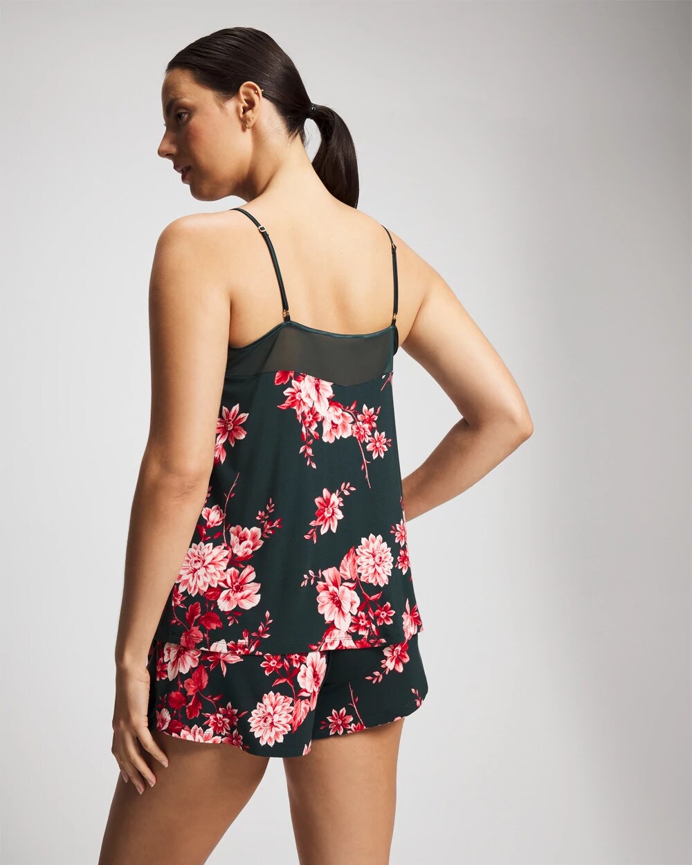 Soma Mesh Trim Pajama Cami