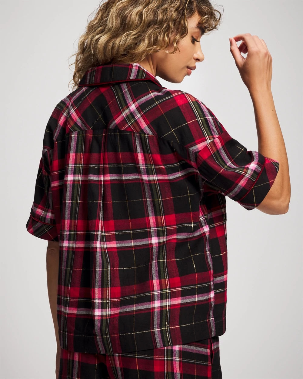 Soma Short Sleeve Notch Collar Pajama Top
