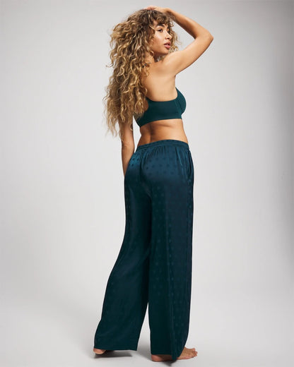 Soma Jacquard Dot Satin Relaxed Pant