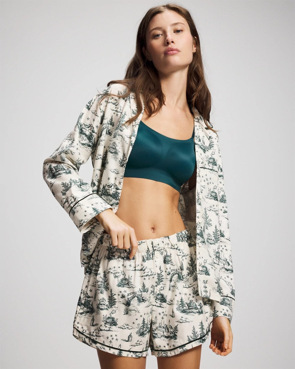 Soma Piped Boxer Pajama Short