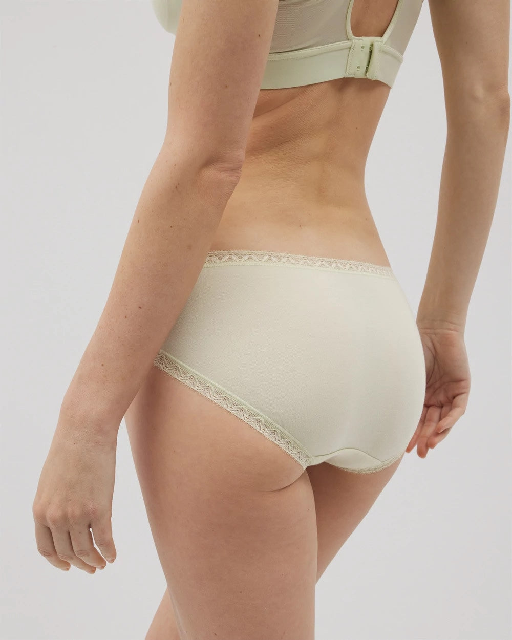 Soma Cotton Hipster Panty with Lace Trim