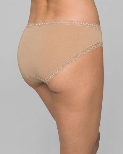 Soma Cotton Hipster Panty with Lace Trim