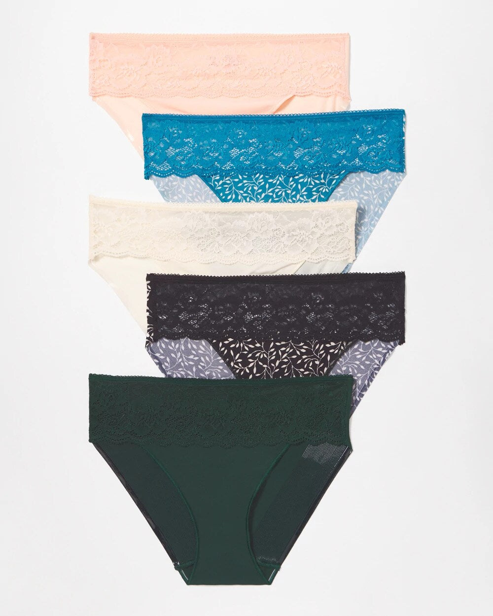 Soma Edge Hipster Panty with Lace 5 Pack
