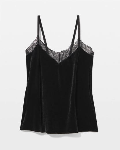 Soma Velvet Lace Trim Pajama Cami