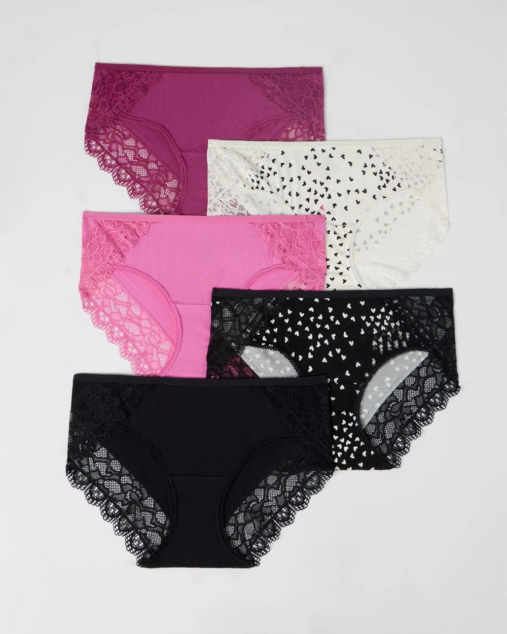 Soma Hipster Panty with Enchanting Lace 5 Pack