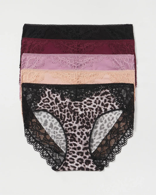 Soma Lace Hipster 5 Pack