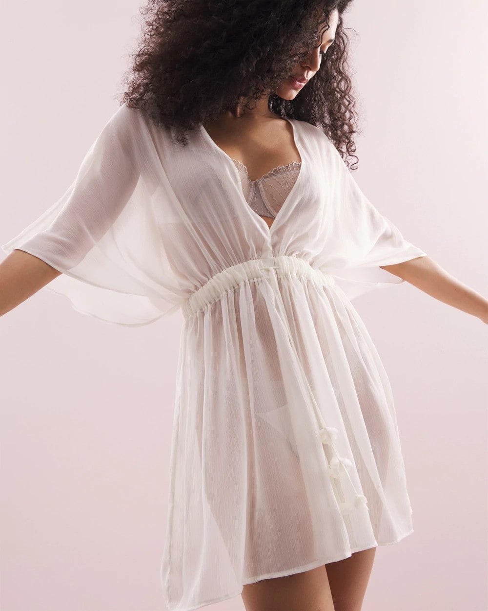 Soma Soma's Sexiest Crinkle Chiffon Tie Robe