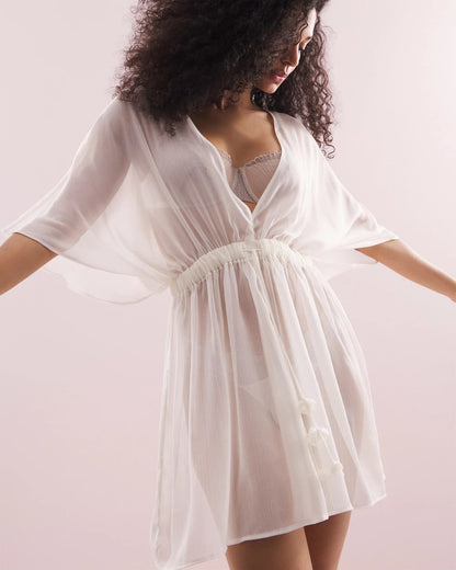 Soma Soma's Sexiest Crinkle Chiffon Tie Robe