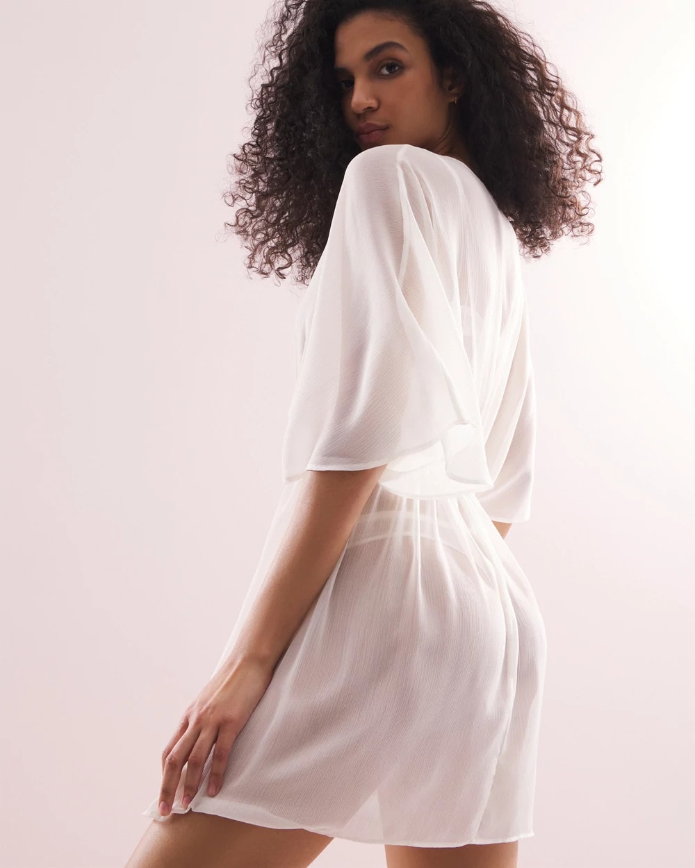 Soma Soma's Sexiest Crinkle Chiffon Tie Robe