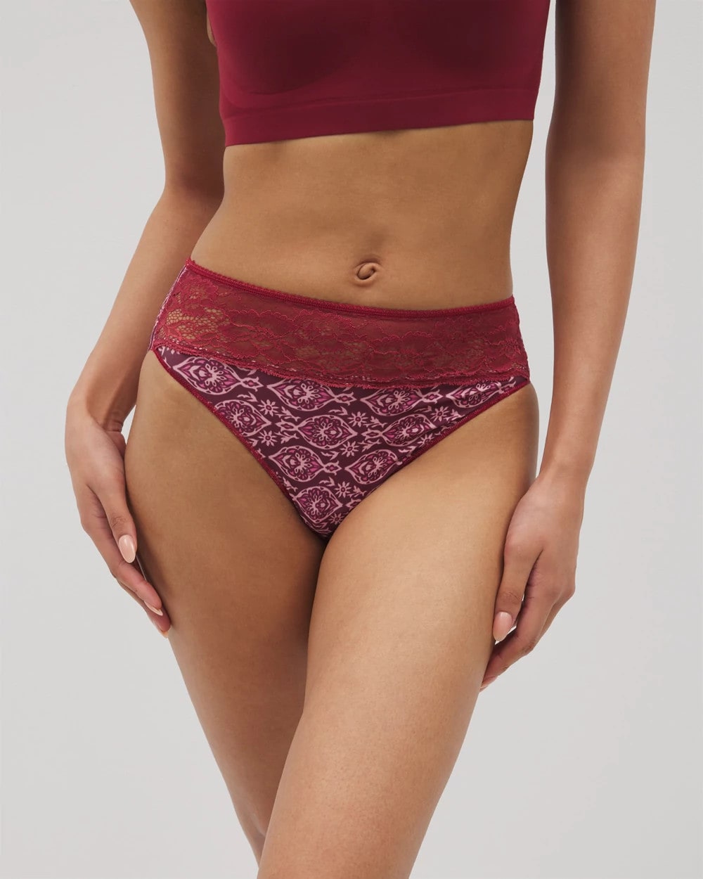 Soma Edge High-Leg Panty with Lace