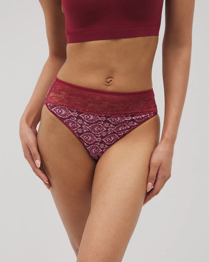 Soma Edge High-Leg Panty with Lace