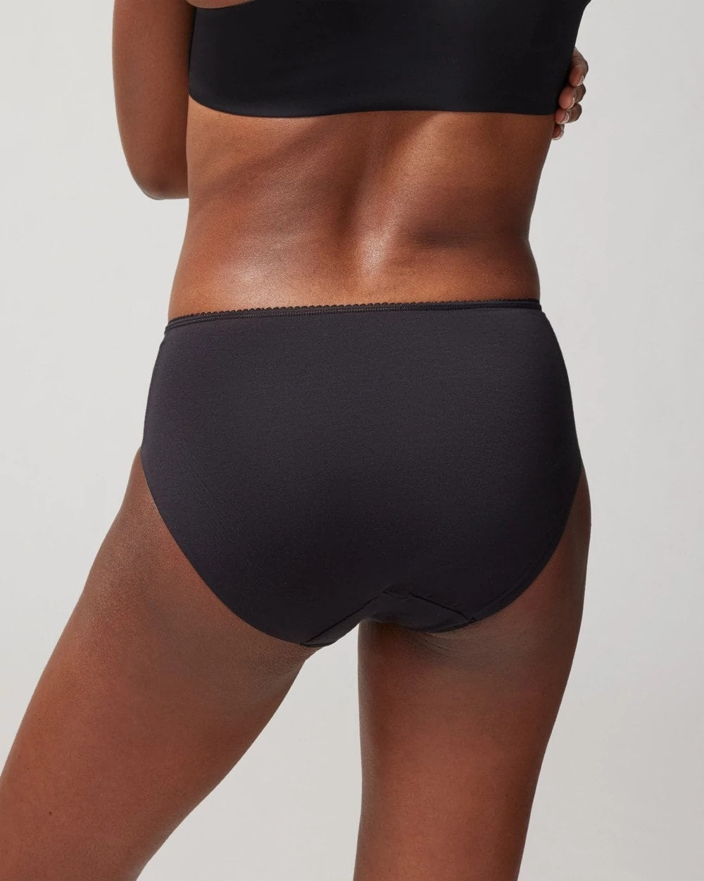 Soma Cotton Blend High-Leg Panty with Lace