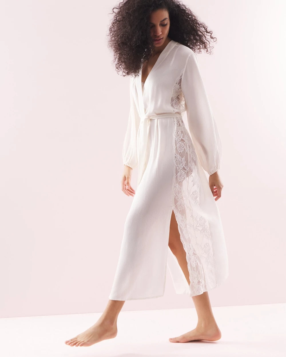 Soma Soma's Sexiest Silk Chiffon Long Robe