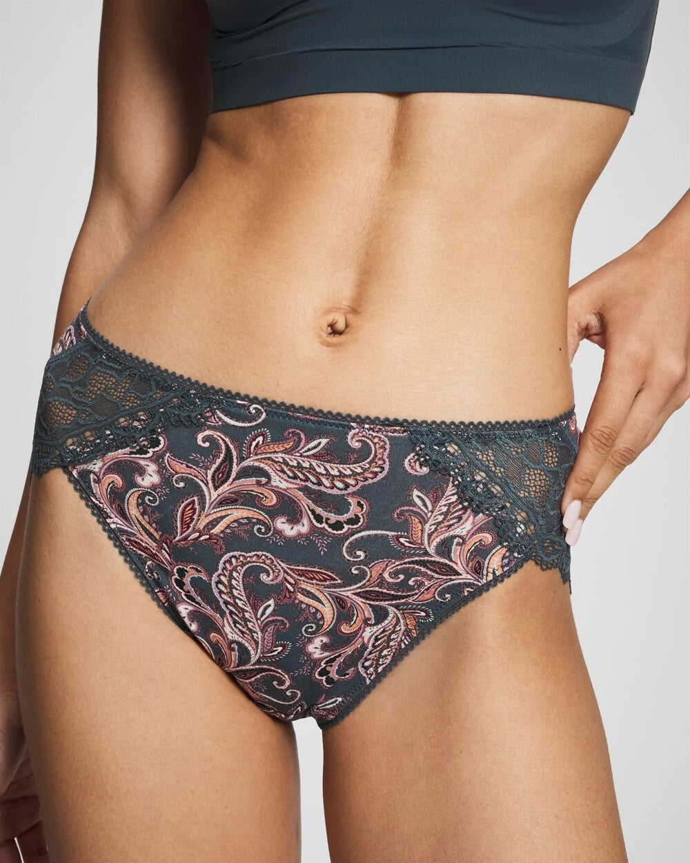 Soma High-Leg Panty with Enchanting Lace