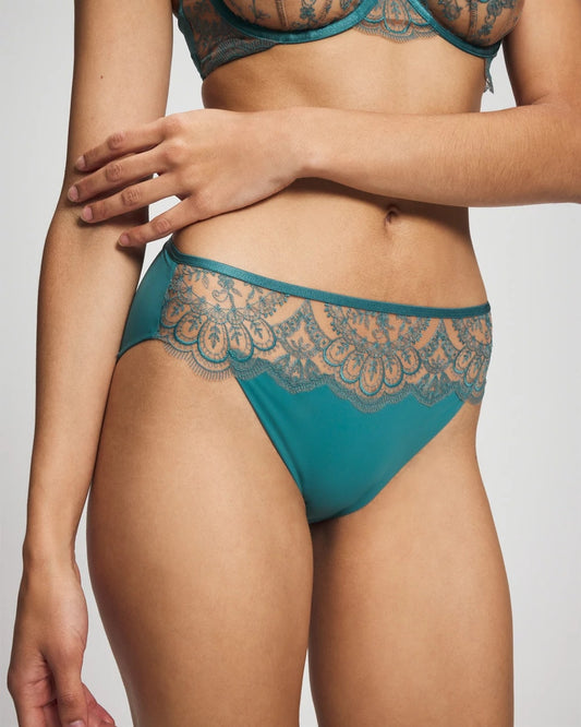 Soma Tattoo Lace Embroidered High Leg Panty