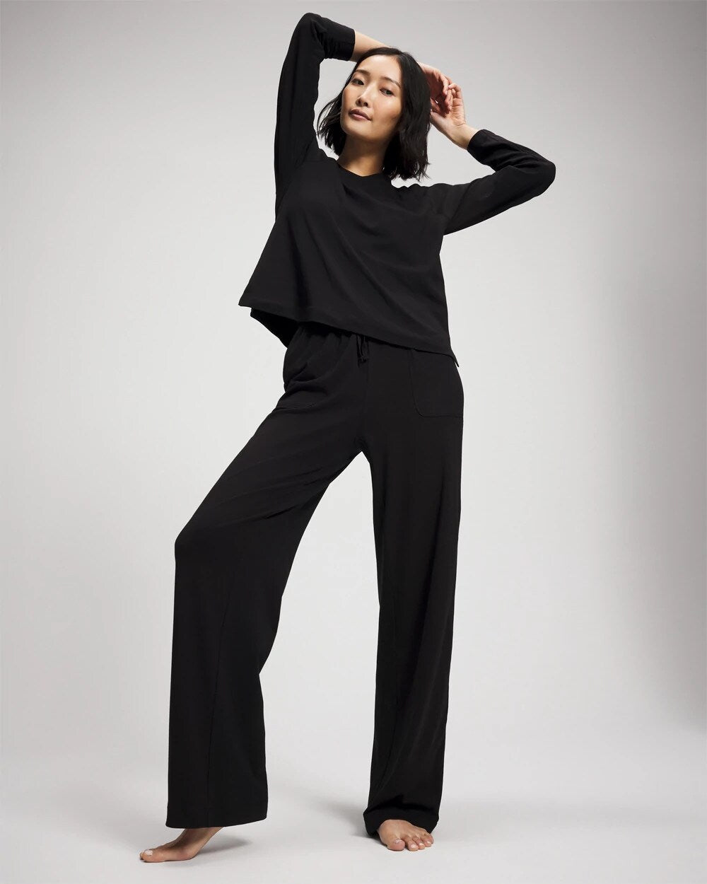 Soma Most Loved Cotton Long Sleeve Pajama Tee
