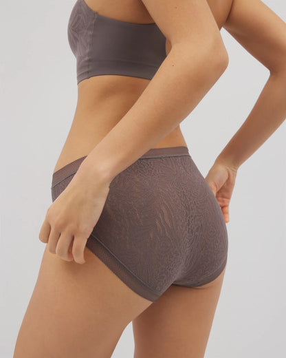 Soma Soma High-Leg Panty with Stretch Lace
