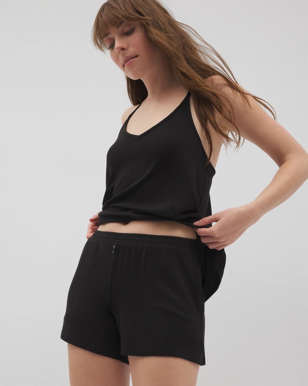 Soma Lightweight Rib Knit Pajama Shorts