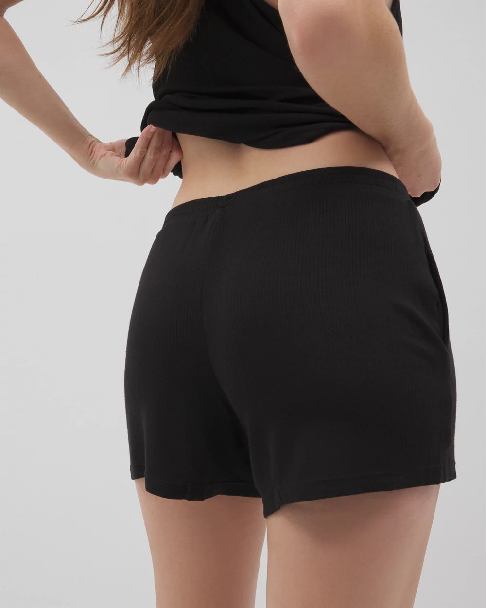 Soma Lightweight Rib Knit Pajama Shorts