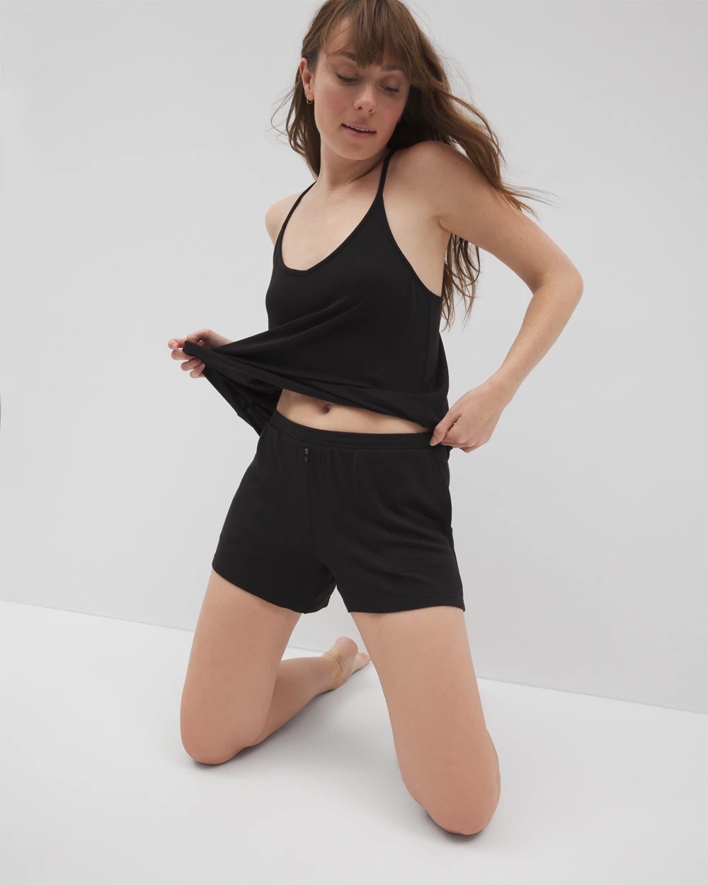 Soma Lightweight Rib Knit Pajama Shorts