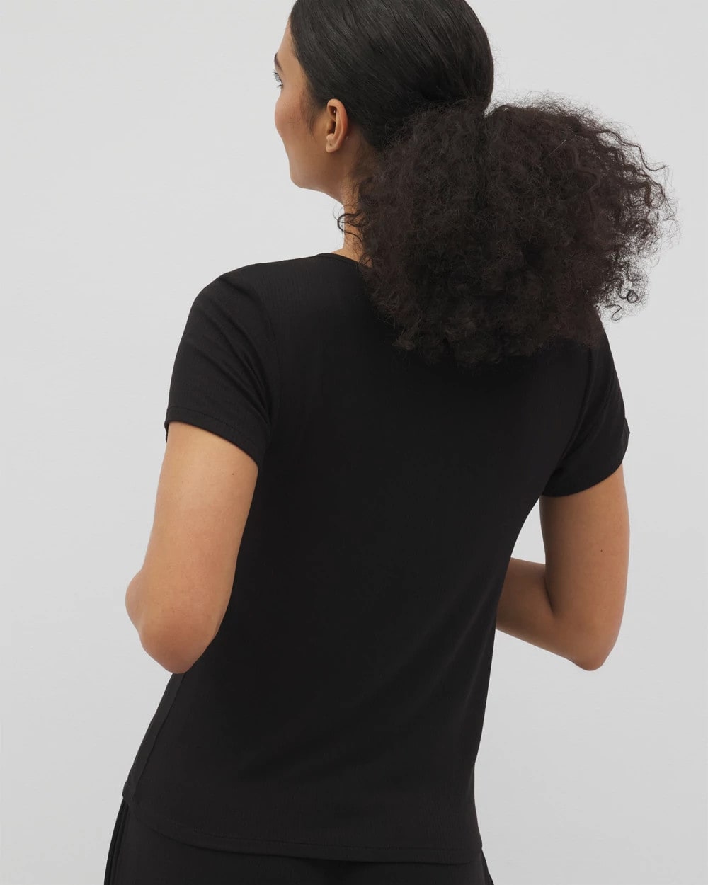 Soma Lightweight Rib Knit Short Sleeve Pajama Tee