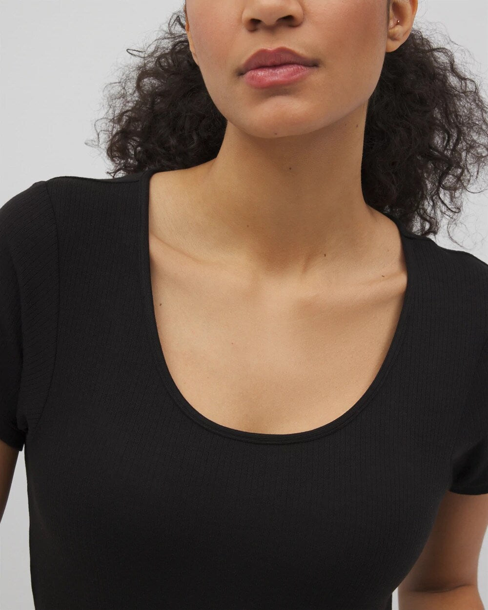 Soma Lightweight Rib Knit Short Sleeve Pajama Tee