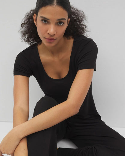 Soma Lightweight Rib Knit Short Sleeve Pajama Tee