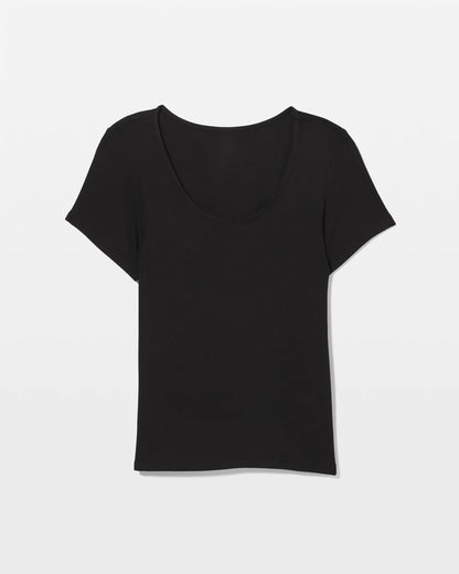 Soma Lightweight Rib Knit Short Sleeve Pajama Tee
