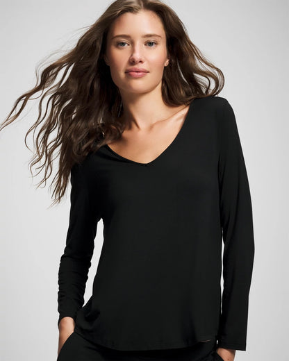 Soma Long-Sleeve Pajama Top