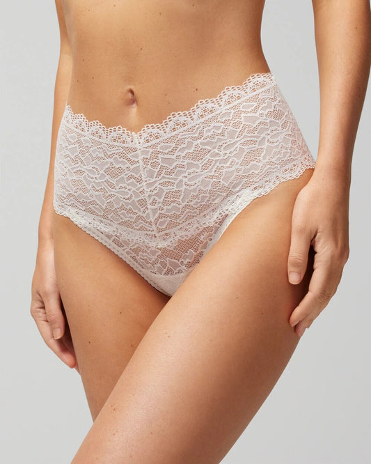Soma High-Waist Thong Panty with Enchanting Lace