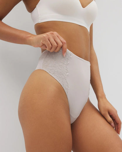 Soma High-Waist Thong Panty With Lace
