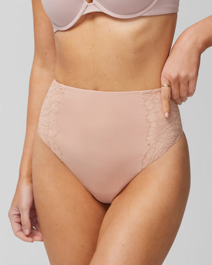 Soma High-Waist Thong Panty With Lace