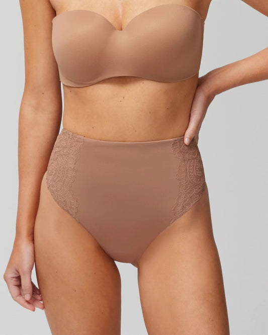 Soma High-Waist Thong Panty With Lace