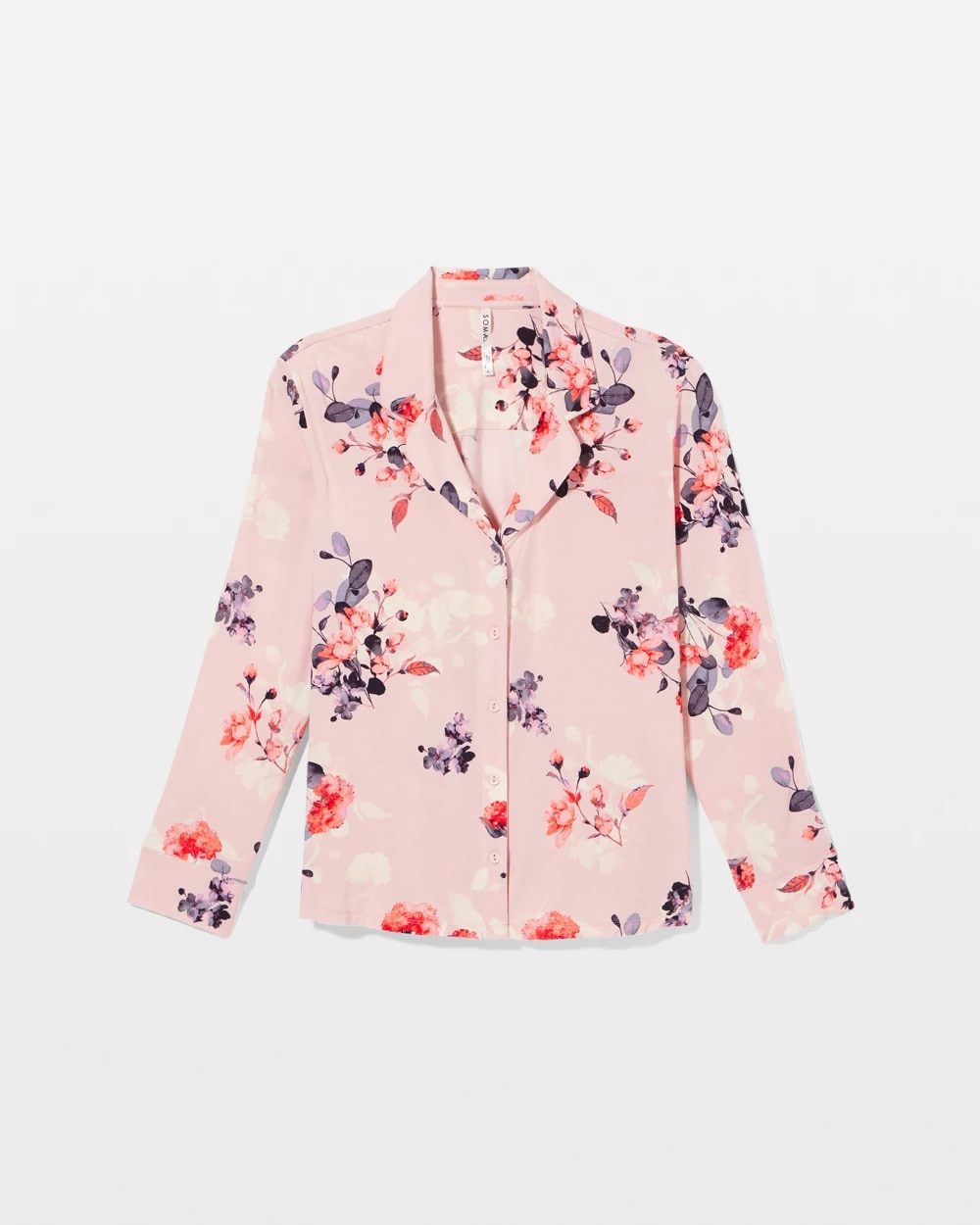 Soma Long Sleeve Notch Collar