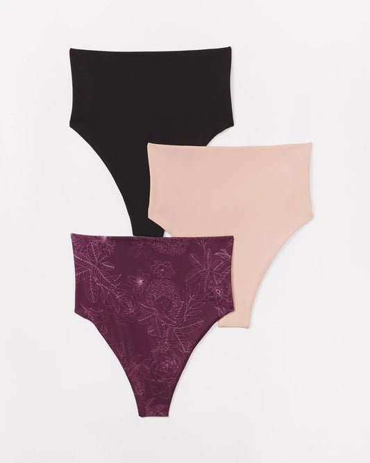 Soma High-Waist Thong Panty 3 Pack