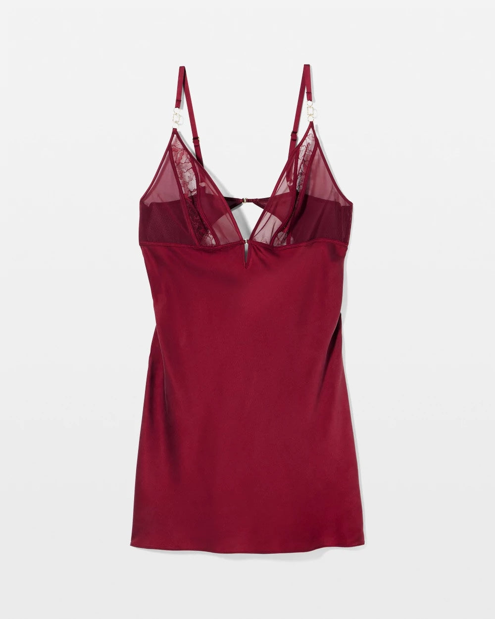 Soma Silk Chemise With Lace