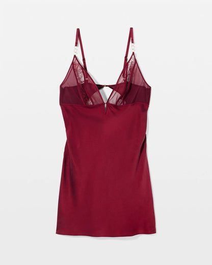 Soma Silk Chemise With Lace